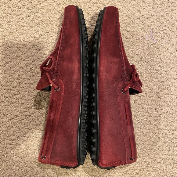 Brand New Tod\'s Men’s Suede Driving Shoes Burgundy Color Size US8.5/UK7.5 main image 5
